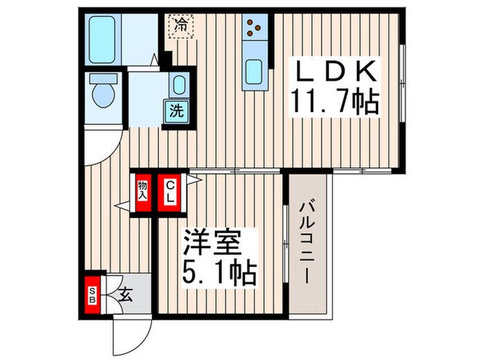 ﾛｲﾔﾙﾋﾞﾗの物件間取画像