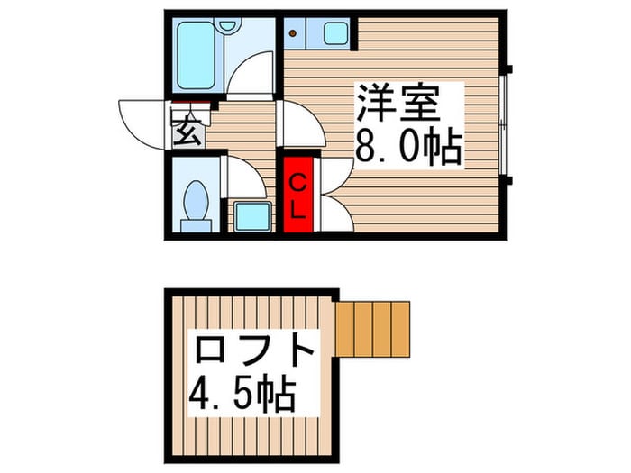 コ－ポ逆井の物件間取画像