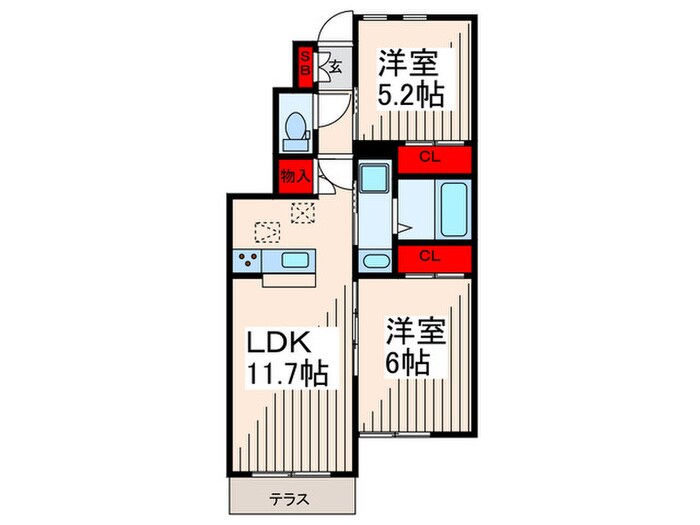 Ｆｅｌｉｃｅ　Ｃａｓａ　ＥＷの物件間取画像