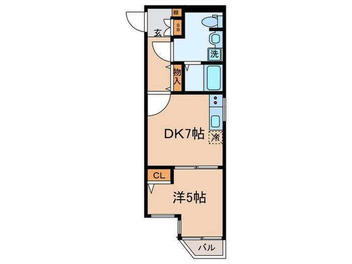 SQUARE CITY SHINKAMATAの物件間取画像