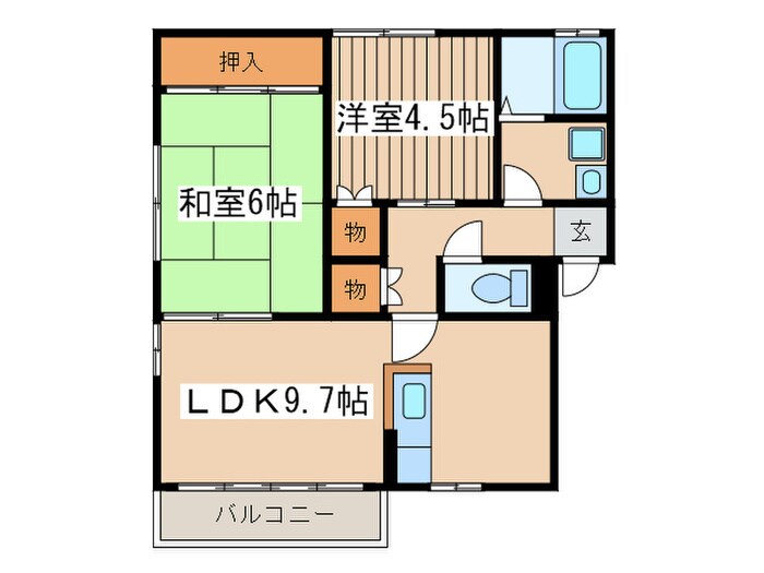 アムール・エスの物件間取画像