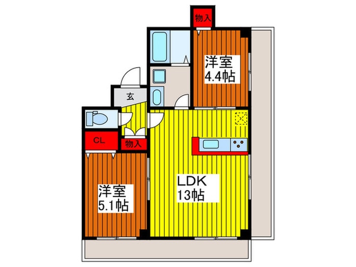 領家ステーツの物件間取画像