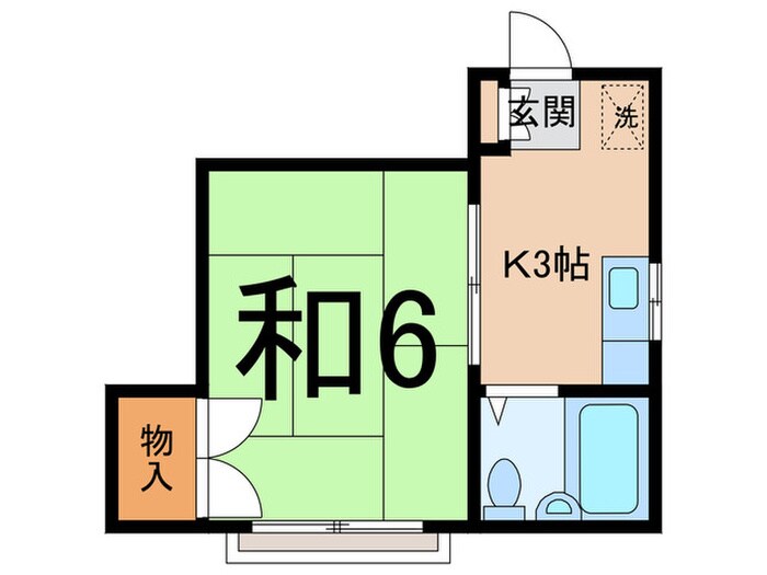 フラワ－コ－ポの物件間取画像