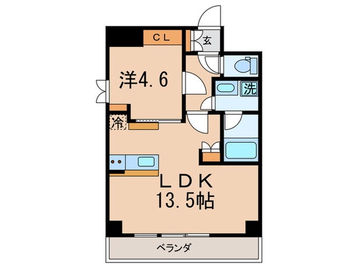 旗ヶ岡アパートメントの物件間取画像