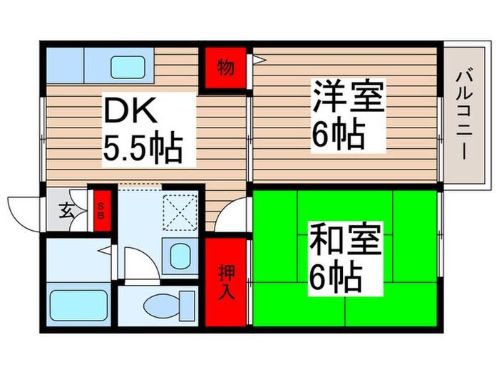 グリーンテリア第５の物件間取画像