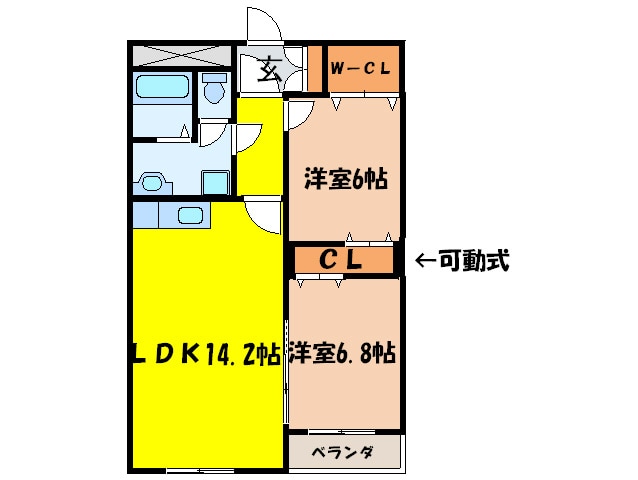 カ－サ・ペロ八王子の物件間取画像