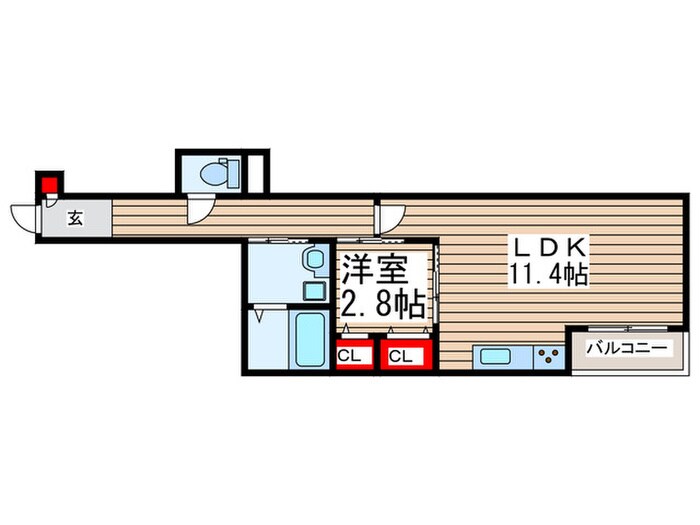 カーサスミレの物件間取画像