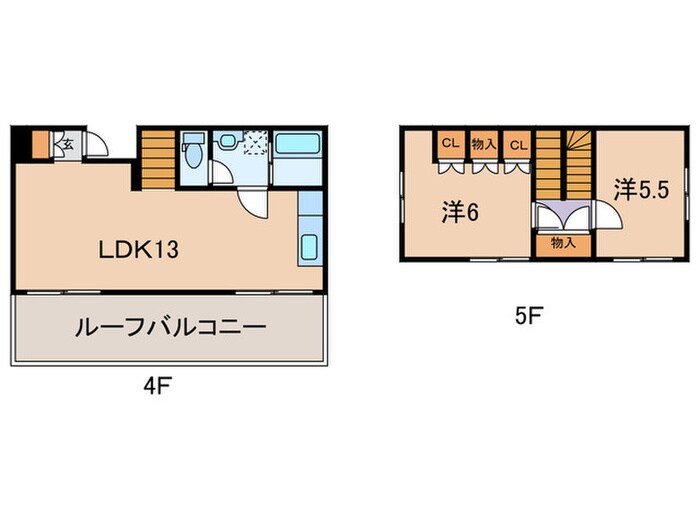 ドミサイルアザブの物件間取画像