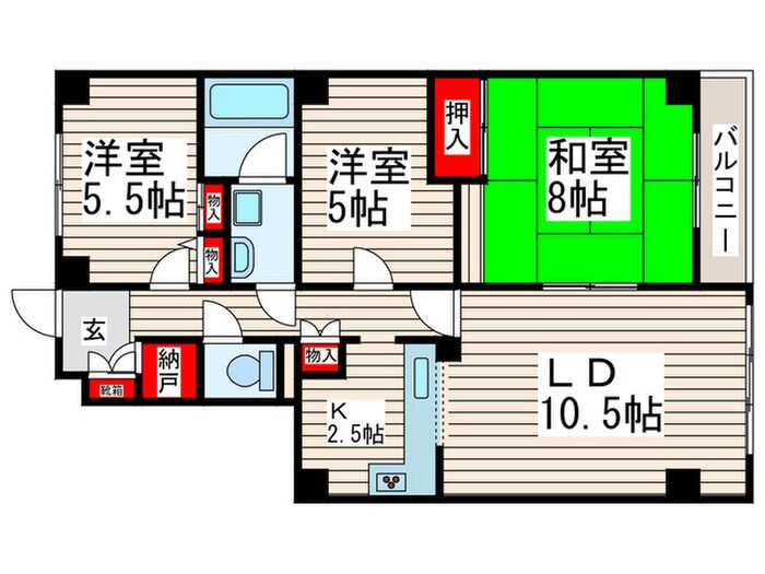 愛幸中葛西マンションの物件間取画像
