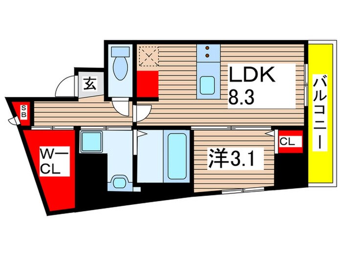 LANART四街道の物件間取画像