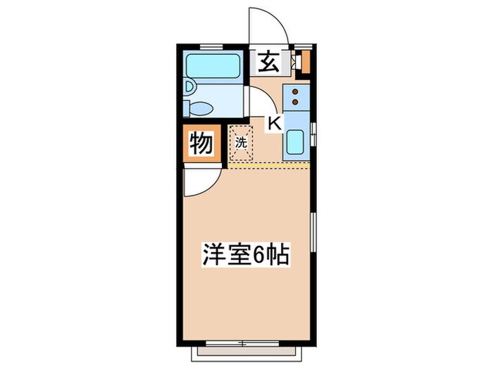 シルクハイム岩崎Ｂの物件間取画像