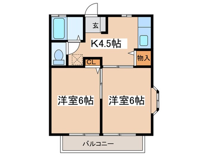 ベルグランオガワの物件間取画像