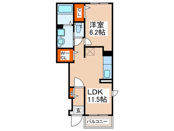 レスペデーザの物件間取画像