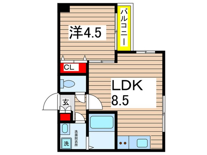 Victorian Court 神明町の物件間取画像