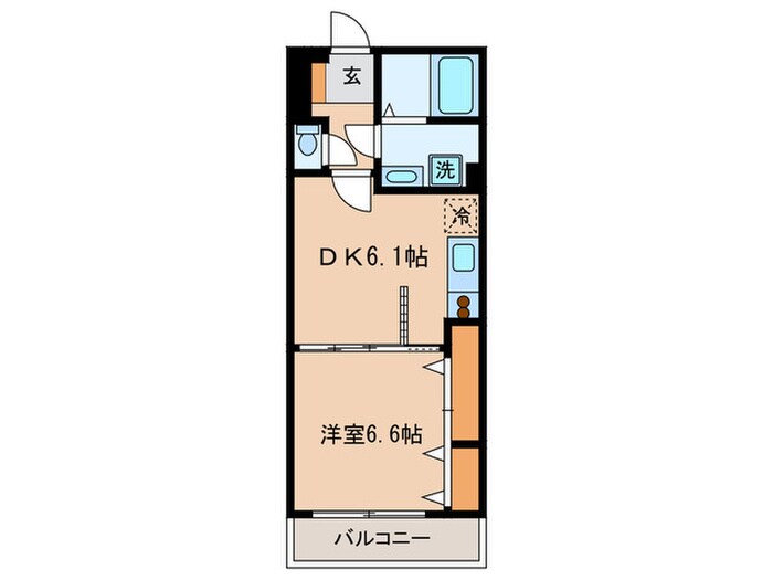 紺印弓町の物件間取画像