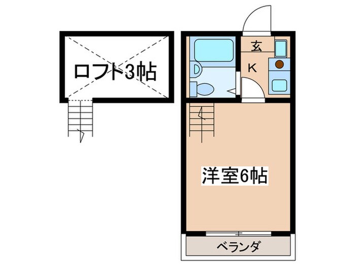 アスピア本厚木Ｂの物件間取画像