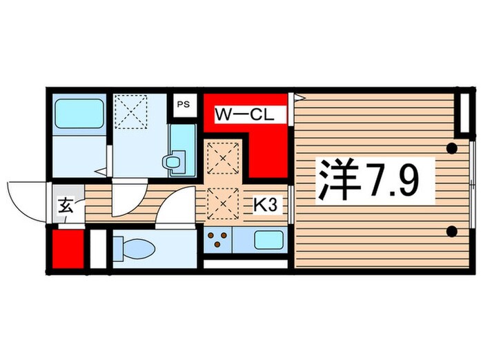 ヴェルドミールカシマⅡの物件間取画像