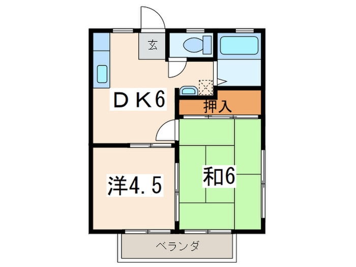 ハイツ東谷の物件間取画像