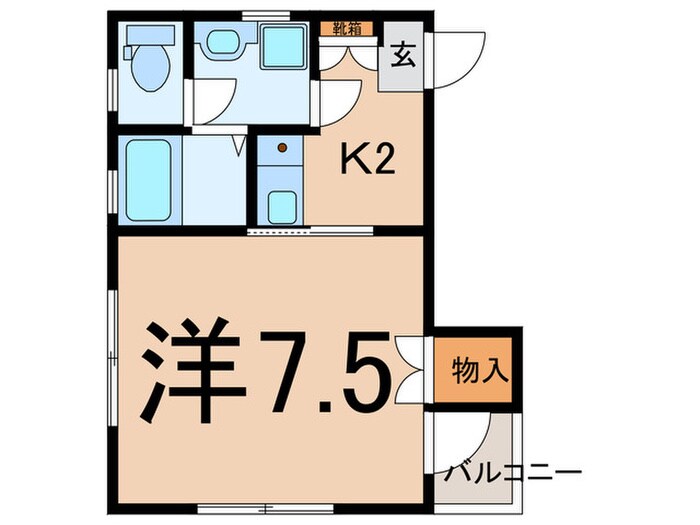 ボナール麦の物件間取画像