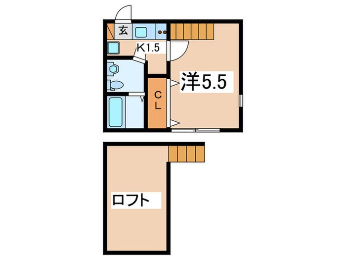 アザーレ・パッシオ東林間Bの物件間取画像