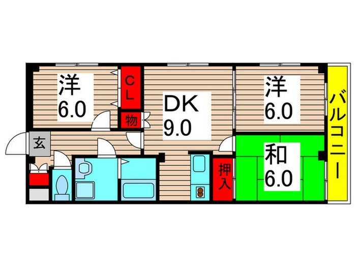 エミネンス東和の物件間取画像