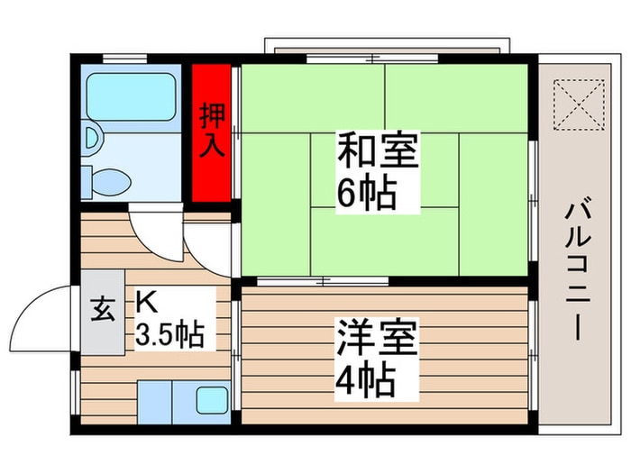 CBハイツの物件間取画像