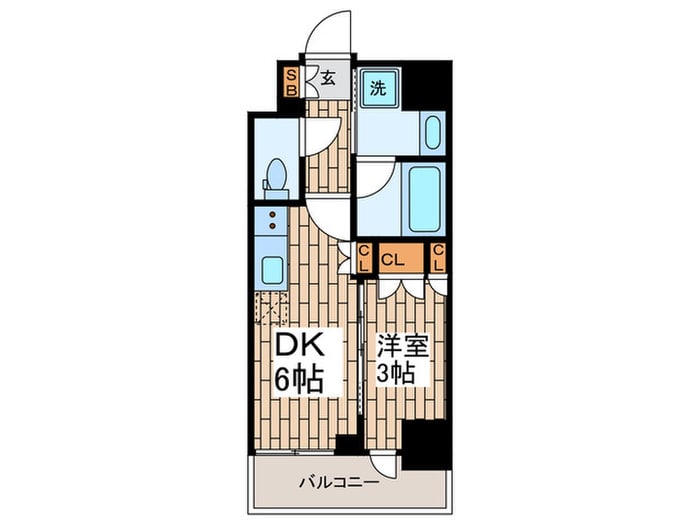 シーズンフラッツ大森北の物件間取画像