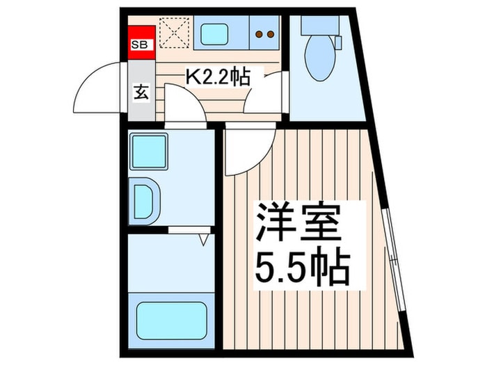 ＬＯＮＧ　ＨＩＬＬ　１号館の物件間取画像