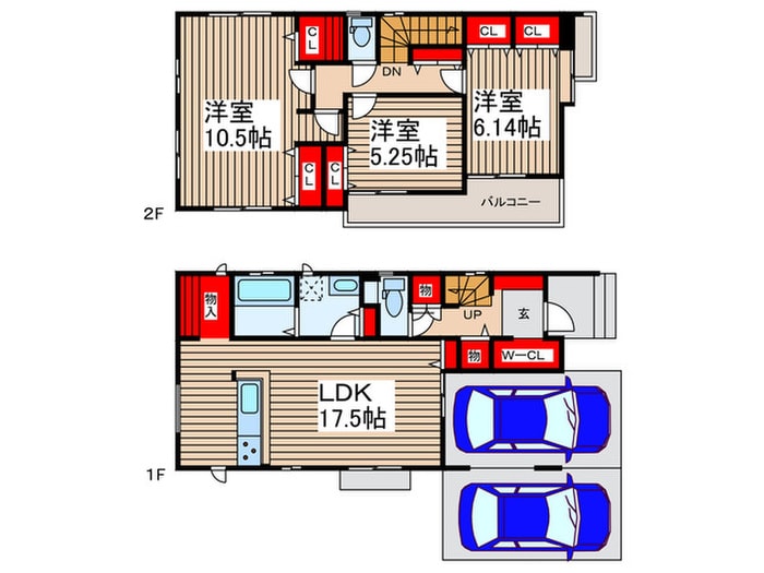 仮)川越市寺尾新築MAISON　3号棟の物件間取画像