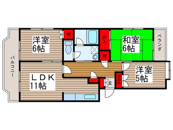 ベルメゾン小島の物件間取画像