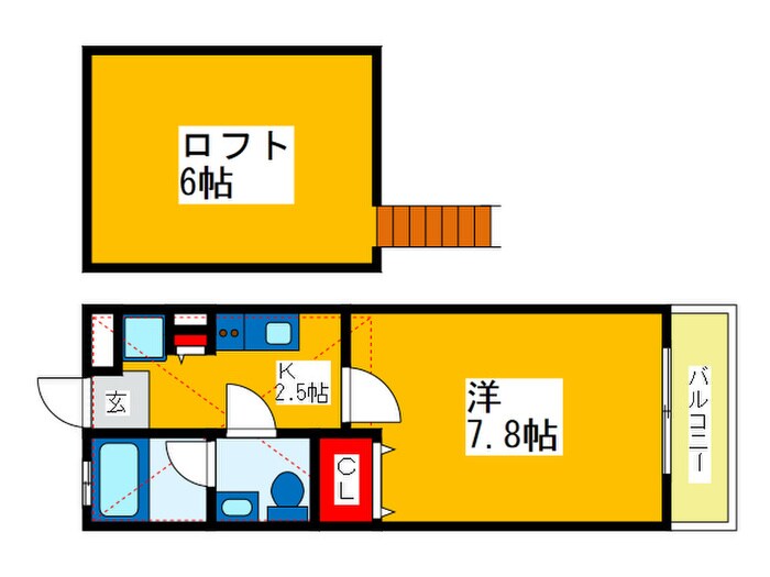 シャトー舞浜の物件間取画像