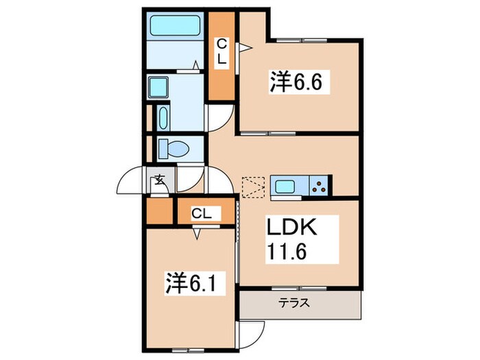 テュルキースの物件間取画像