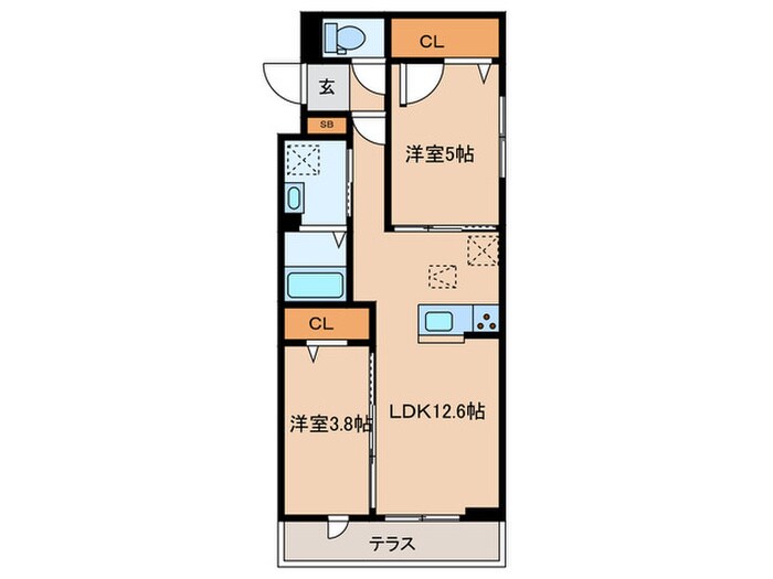 テュルキースの物件間取画像