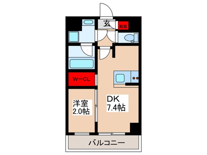 ラグゼナ錦糸町の物件間取画像