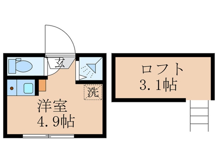 ハーモニーテラス中落合の物件間取画像