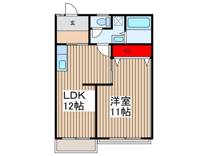 タウニィ・岩沢の物件間取画像