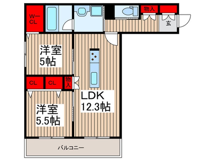 ＣＡＲＩＮＯ　ＮＯＣＥの物件間取画像