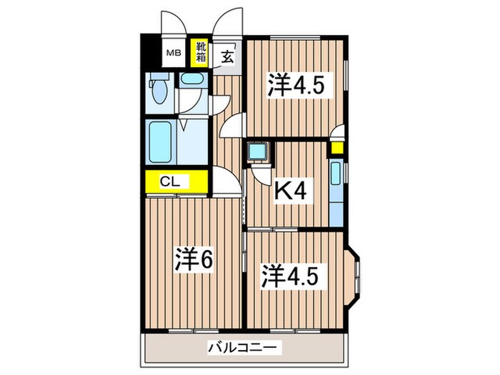 エクレール上星川の物件間取画像