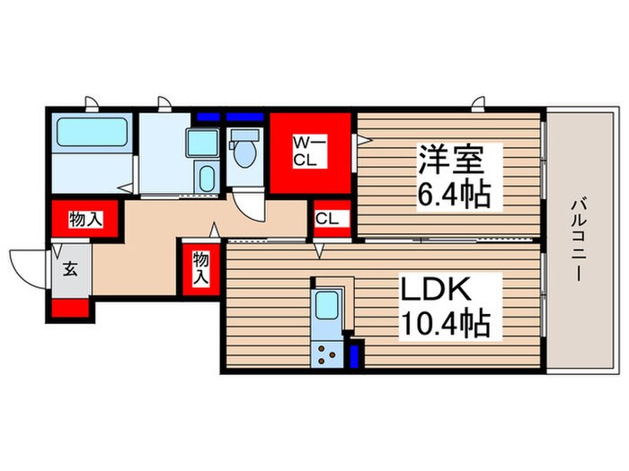 リベルタＢの物件間取画像