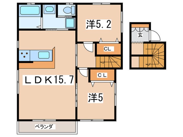 ビナーチェの物件間取画像