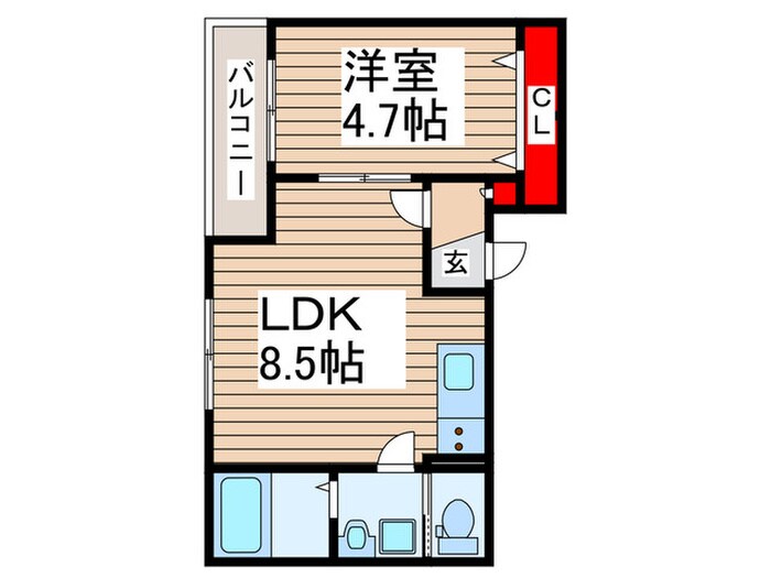 コンフォーティア八潮の物件間取画像