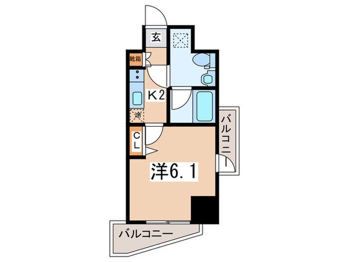 プライマル横浜平沼橋の物件間取画像