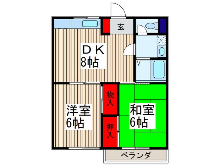 サンライフ南の物件間取画像