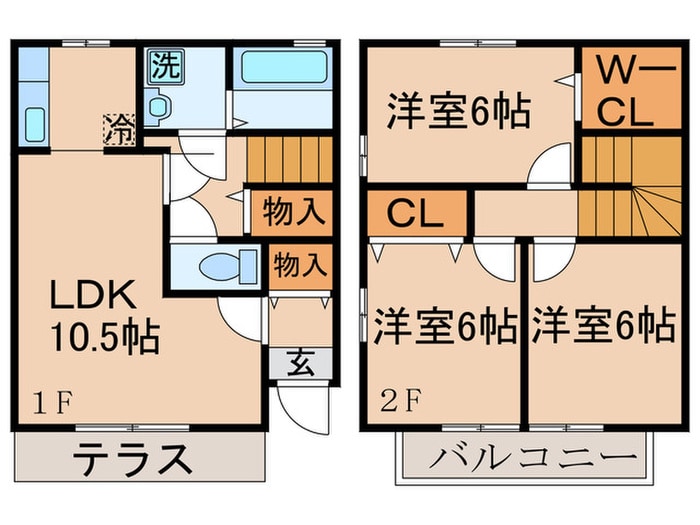 エクセル西水元の物件間取画像