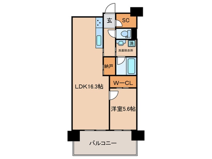 ニューガイア川崎 No.70の物件間取画像