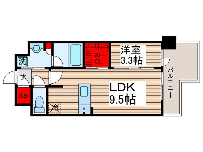 ﾙﾌｫﾝﾌﾟﾛｸﾞﾚ門前仲町ﾌﾟﾚﾐｱの物件間取画像