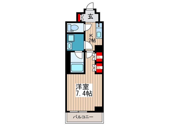 プレール・ドゥーク新宿WESTの物件間取画像