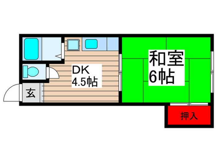 コ－ポ佐久間の物件間取画像