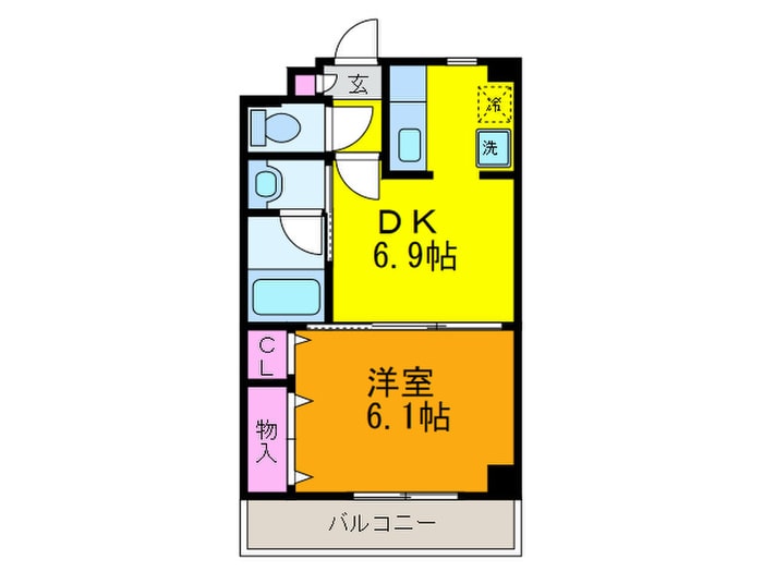 市両マンションの物件間取画像