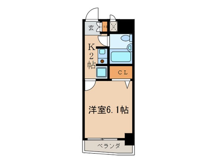 ﾗｲﾝｽﾞﾏﾝｼｮﾝ板橋区役所前第6（402の物件間取画像